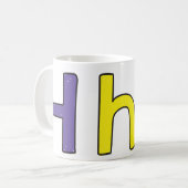 Tasse H est pour maison (Devant gauche)