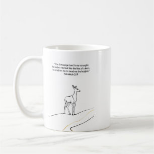Tasse Habacuc 3:19 chrétienne Cadeau de foi