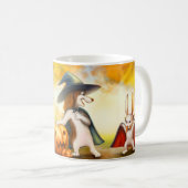 Tasse Halloween avec des animaux mignons (Devant droit)