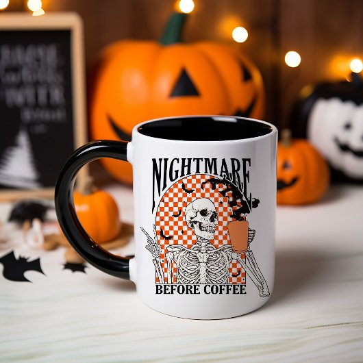Tasse Halloween Cauchemar avant le café