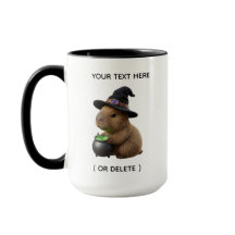 Tasse Halloween Combo Capybara Mignon Sorcière Noi