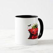 Tasse Halloween Fraise Vampire Mignonne (Devant droit)