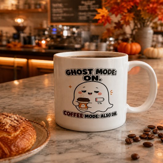 Tasse Halloween grande mode fantôme pour café - Ca