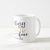 Tasse Halloween Visage de Sorcière au Repos (Devant droit)