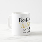 Tasse Halloween Visage de Sorcière au Repos (Devant gauche)
