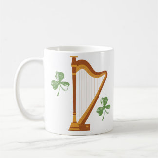 Tasse Harpe Trèfle Irlandais