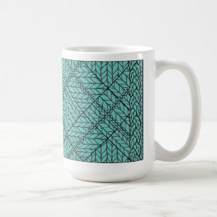 Tasse haute blanche en tricot ARGYLE SAPHIR