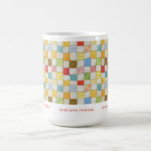 Tasse haute blanche ID professionnelle CRAZY QUILT (Centre)