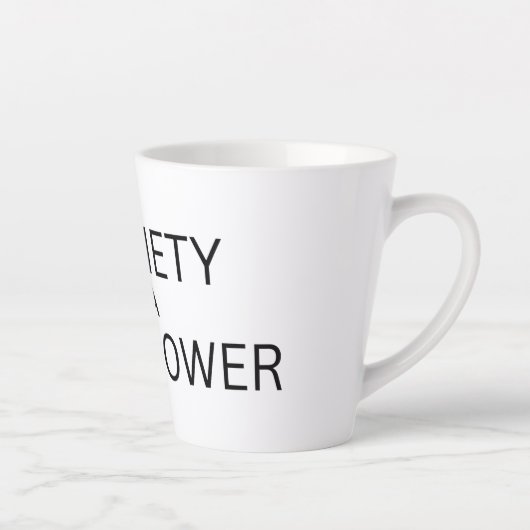 Tasse haute latte Sobriété est un super pouvoir (Droite)