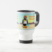 Tasse hawaïenne de voyage de pingouin (Devant droit)