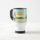 Tasse hawaïenne de voyage de pingouin (Devant gauche)
