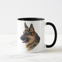 Tasse headstudy de chien de berger allemand