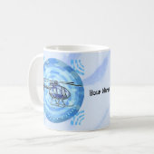 Tasse Hélicoptère Ciel Bleu (Devant gauche)