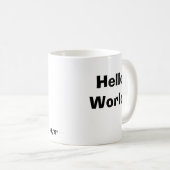 Tasse HelloWorld d'assembleur ! (Devant droit)