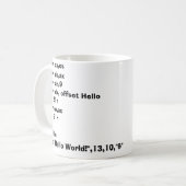 Tasse HelloWorld d'assembleur ! (Devant gauche)