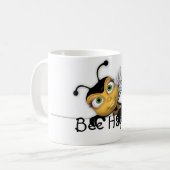 Tasse heureuse d'abeille - abeille de miel (Devant gauche)