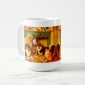 Tasse heureuse d'animaux familiers (Devant gauche)
