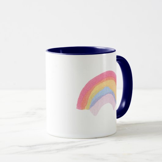 Tasse heureuse d'arc-en-ciel (Devant droit)