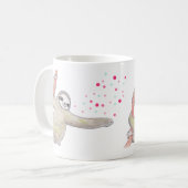 Tasse heureuse d'art de paresse de tasse mignonne (Devant gauche)