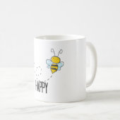 Tasse heureuse de "abeille" pour l'amant de café (Devant droit)