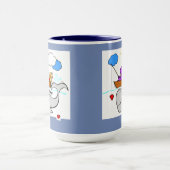 Tasse heureuse de baleine d'art de coeur (Centre)