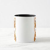 Tasse heureuse de bande dessinée de chien de Shiba (Centre)