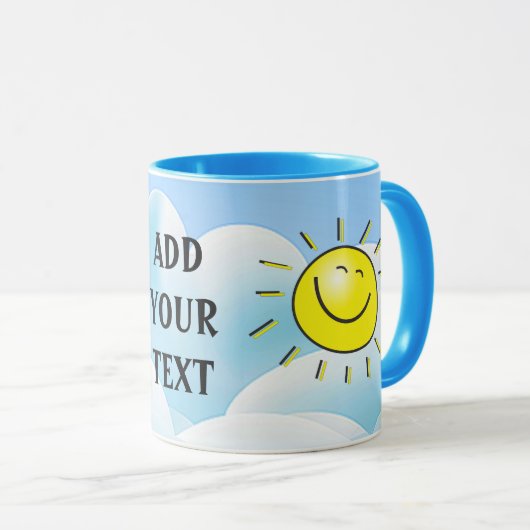Tasse heureuse de boisson de Sun (Devant droit)