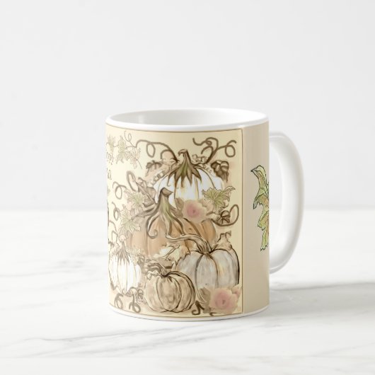 Tasse heureuse de ~ d'automne de ~ (Devant droit)