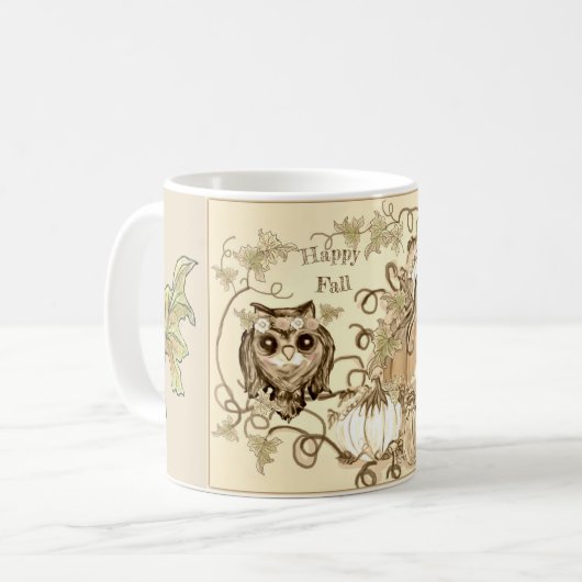 Tasse heureuse de ~ d'automne de ~ (Devant gauche)