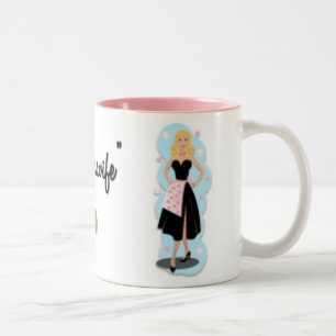 Tasse heureuse de femmes au foyer