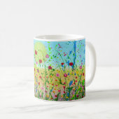Tasse heureuse de fleurs (Devant droit)