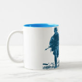 Tasse heureuse de guerrier de ricochet (Gauche)