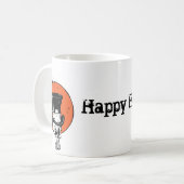 Tasse heureuse de Halloween de crâne déplaisant (Devant gauche)