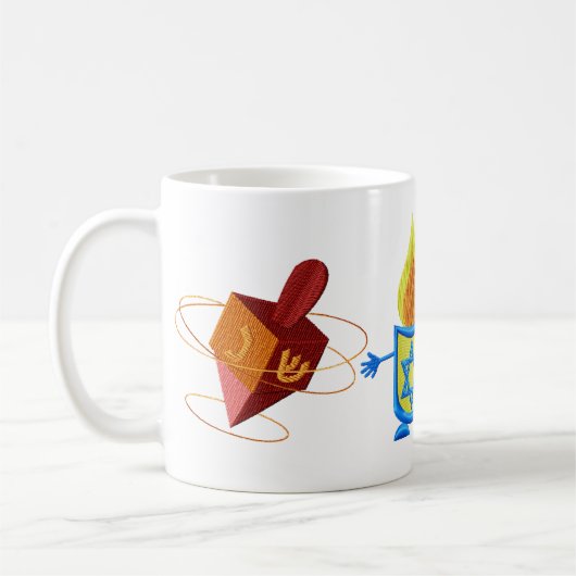 Tasse heureuse de Hanoukka (Gauche)