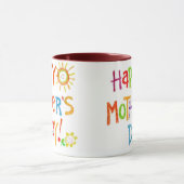 Tasse heureuse de jour de mères (Centre)