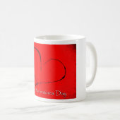 Tasse HEUREUSE de JOUR de VALENTINES (Devant droit)