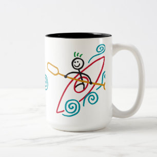 Tasse heureuse de kayak