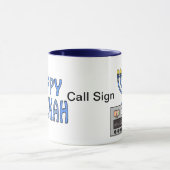 Tasse heureuse de radio-amateur de Hanukah (Centre)