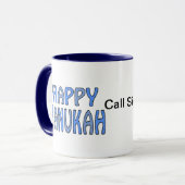 Tasse heureuse de radio-amateur de Hanukah (Devant gauche)