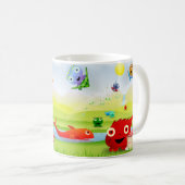 Tasse "heureuse" de Squeebles (Devant droit)