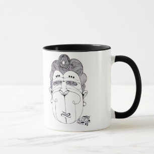 tasse heureuse d'homme