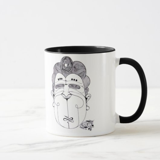 tasse heureuse d'homme (Droite)