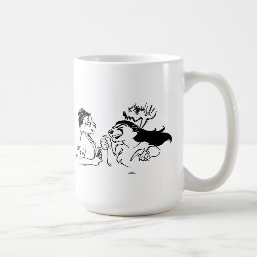 Tasse heureuse/fâchée de client (Droite)