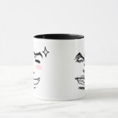 Tasse heureuse/fâchée de Doubleman d'émotions (Centre)