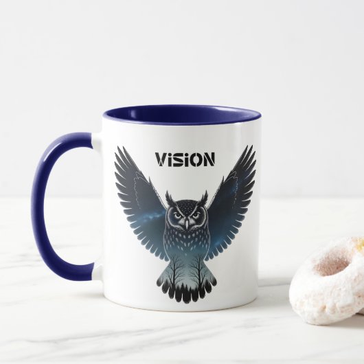 Tasse hibou nocturne (Avec donut)