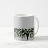 Tasse - Hibou sur branches d'arbre avec Lune (Devant droit)