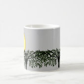 Tasse - Hibou sur branches d'arbre avec Lune (Centre)
