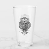 Tasse Hibou - Verre (noir) (Dos)