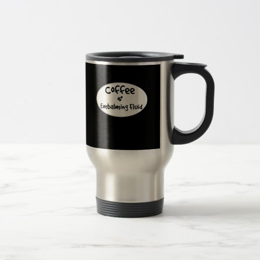 Tasse hilare de voyage de directeur des pompes (Droit)