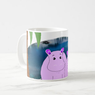 Tasse Hippopotames dans l'Eau